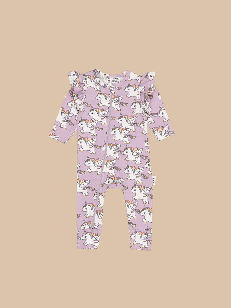 Huxbaby  Magical Unicorn Frill Romper (0-18M)