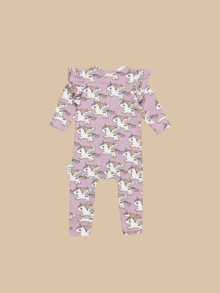 Huxbaby  Magical Unicorn Frill Romper (0-18M)