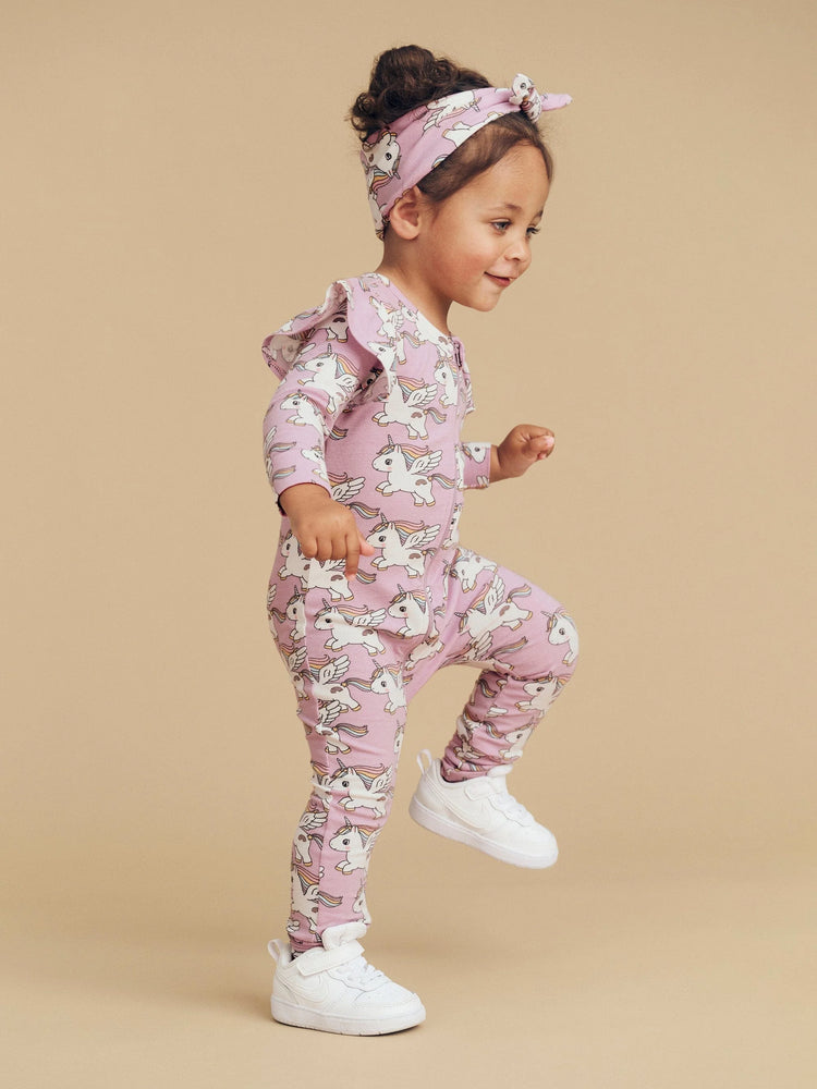 Huxbaby  Magical Unicorn Frill Romper (0-18M)