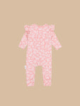 Huxbaby peek a boo bunny romper - Dusty Rose