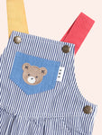 Huxbaby Classic Stripe Short Overalls
