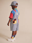 Huxbaby Classic Stripe Short Overalls