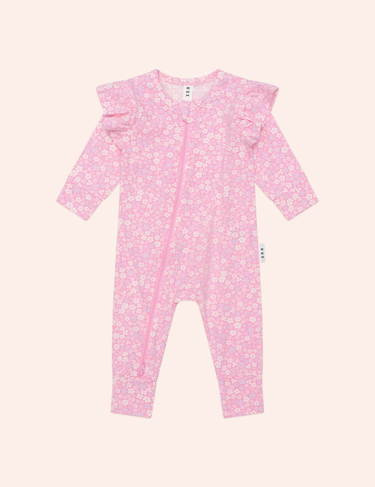 Huxbaby Ditsy Floral Frill Romper