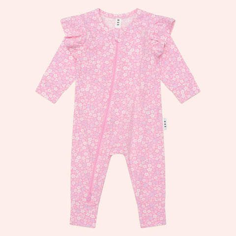 Huxbaby  Ditsy Floral Frill Romper