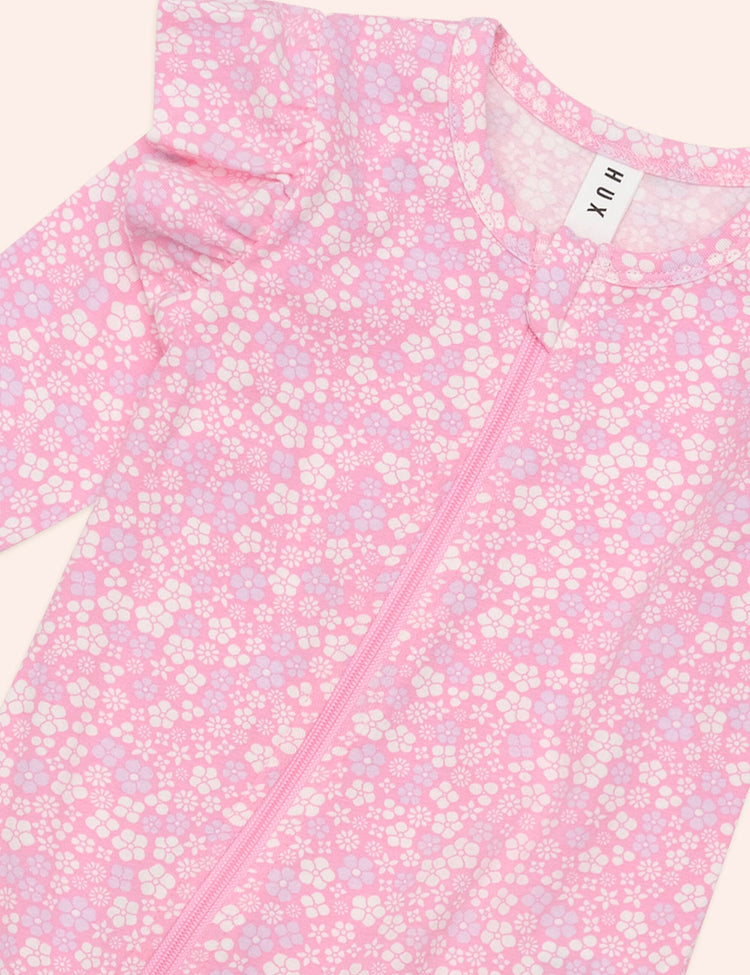Huxbaby Ditsy Floral Frill Romper