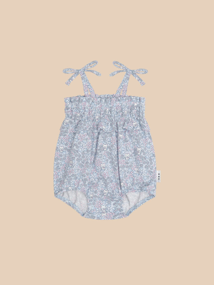 Huxbaby BLUEBELL FLORAL BUBBLE ONESIE