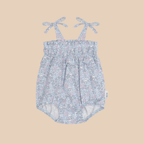 Huxbaby BLUEBELL FLORAL BUBBLE ONESIE