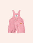 Huxbaby Chill Red Stripe Short Overalls