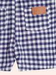 Huxbaby Check Short Overalls