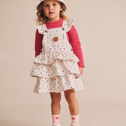 Huxbaby Hux Heart Cake  Pinafore Dress