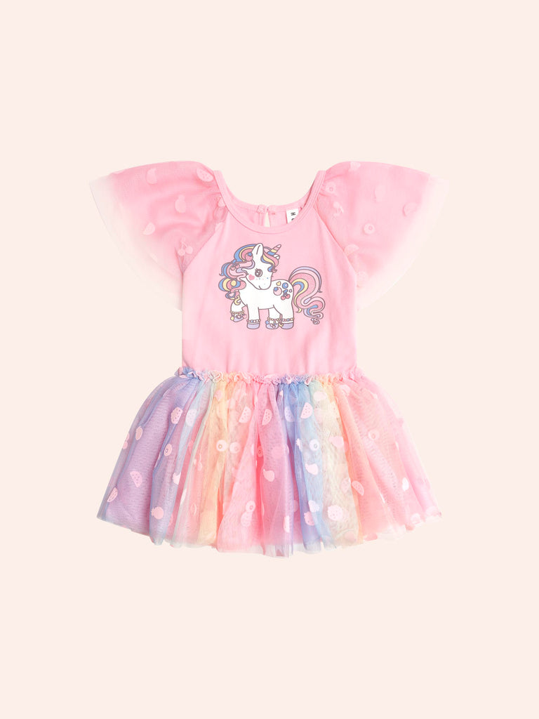 Huxbaby Hux Rainbow Unicorn Tulle Dress