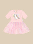 Huxbaby RAINBOW UNICORN BALLET DRESS