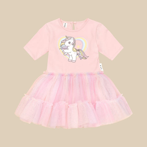 Huxbaby RAINBOW UNICORN BALLET DRESS