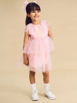 Huxbaby STARRY RAINBOW FRILL TULLE DRESS