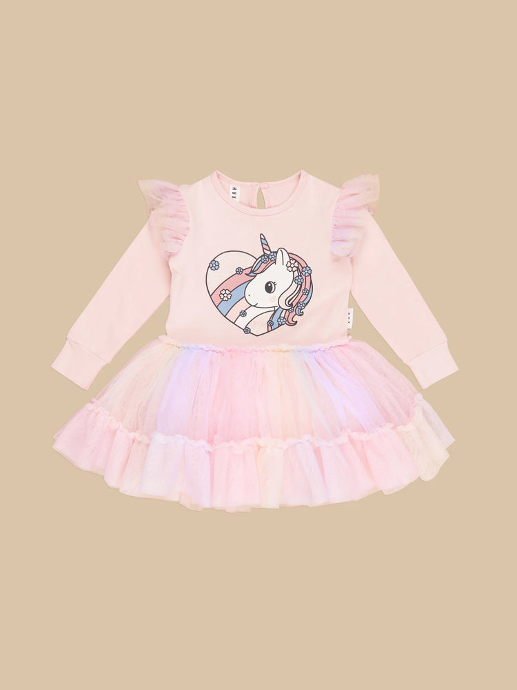 Huxbaby Loveheart Unicorn Ballet Dress (1Y-8Y)