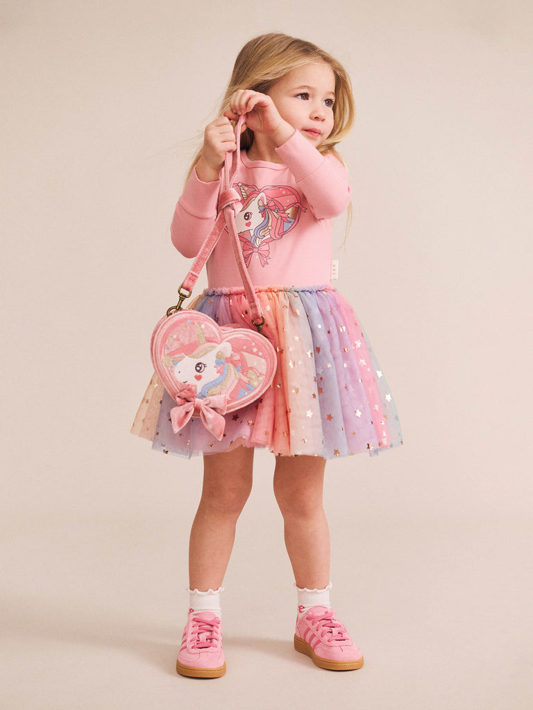 Huxbaby WHIMSICAL UNICORN TULLE BALLET DRESS
