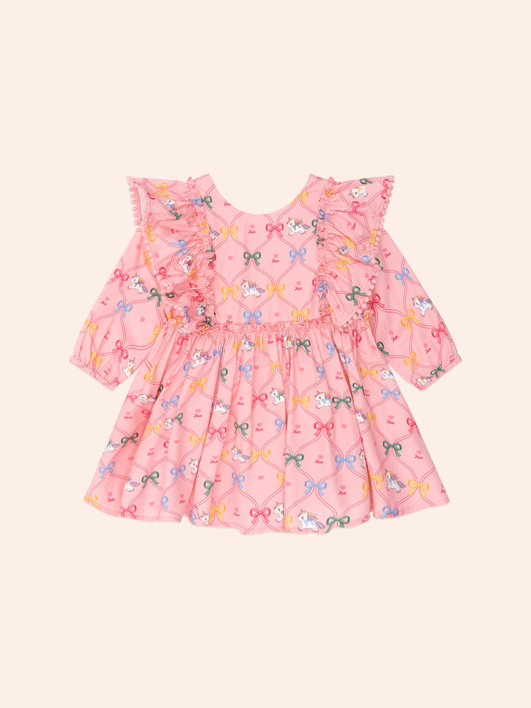 Huxbaby UNICORN BOW DRESS
