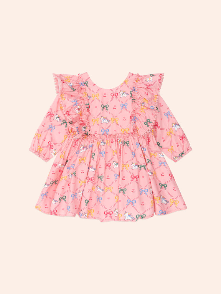 Huxbaby UNICORN BOW DRESS