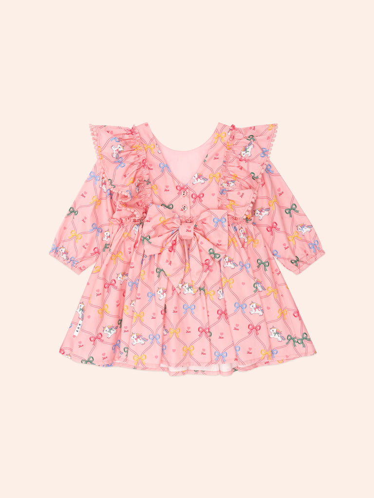 Huxbaby UNICORN BOW DRESS