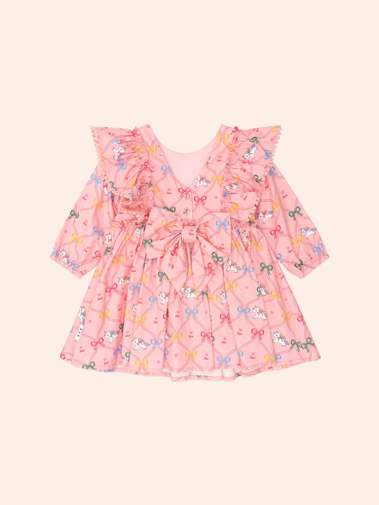 Huxbaby UNICORN BOW DRESS