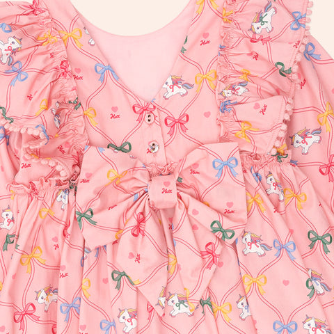 Huxbaby UNICORN BOW DRESS