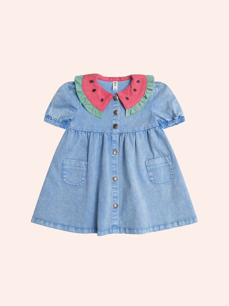 Huxbaby Hux I Carried a Watermelon Denim Dress