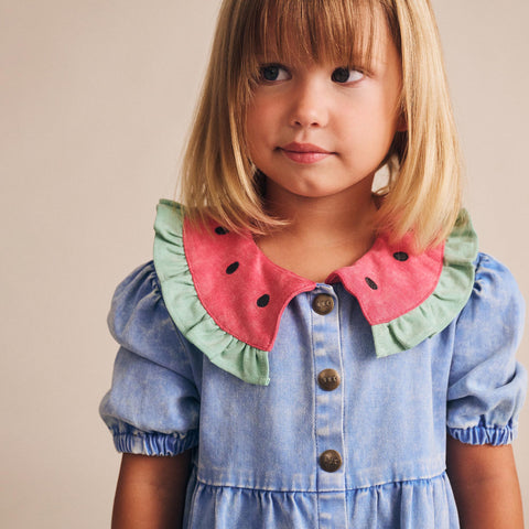 Huxbaby Hux I Carried a Watermelon Denim Dress