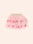 Huxbaby SEQUIN BOW TIERED TULLE SKIRT