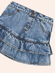 Huxbaby DREAMY DENIM TIRERED SKIRT