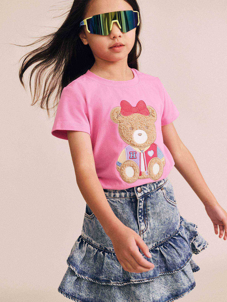Huxbaby DREAMY DENIM TIRERED SKIRT