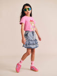 Huxbaby DREAMY DENIM TIRERED SKIRT