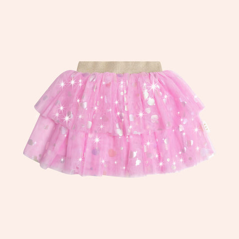 Huxbaby Party Hearts Tiered Tulle Skirt