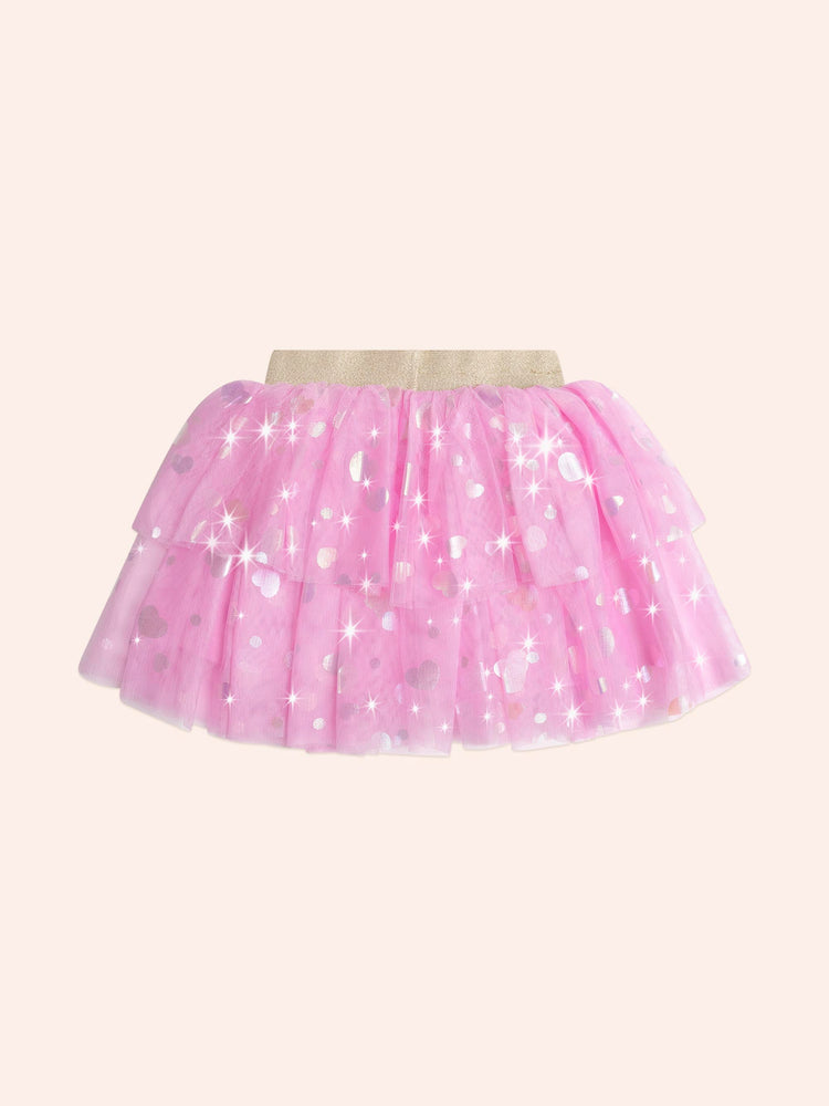 Huxbaby Party Hearts Tiered Tulle Skirt