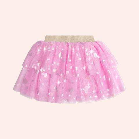 Huxbaby Party Hearts Tiered Tulle Skirt