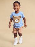 Huxbaby FURRY HUX T-SHIRT CORNFLOWER