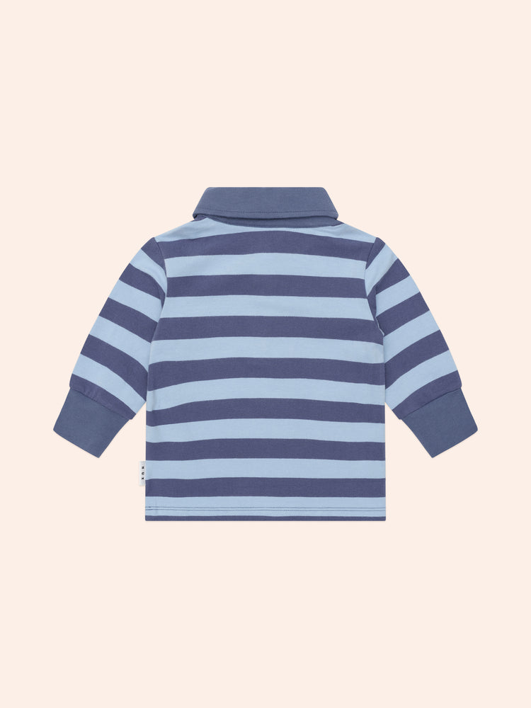 Huxbaby PEEPING HUX BLUE STRIPE POLO