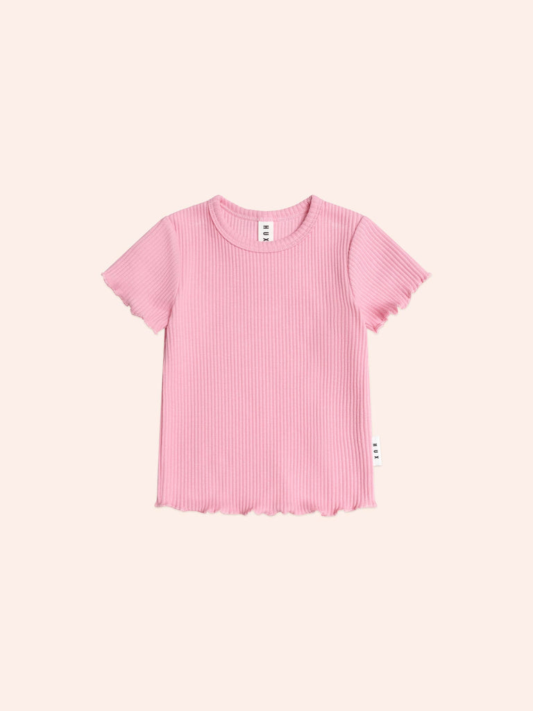 Huxbaby Pink Rib Tee
