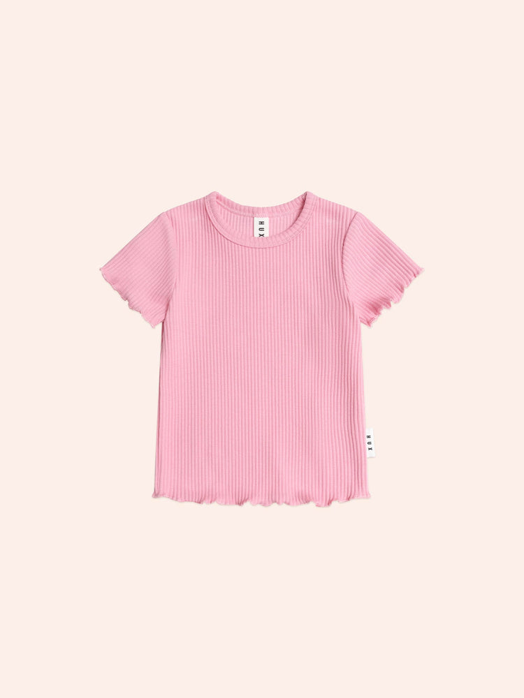 Huxbaby Pink Rib Tee