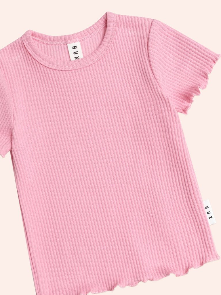 Huxbaby Pink Rib Tee