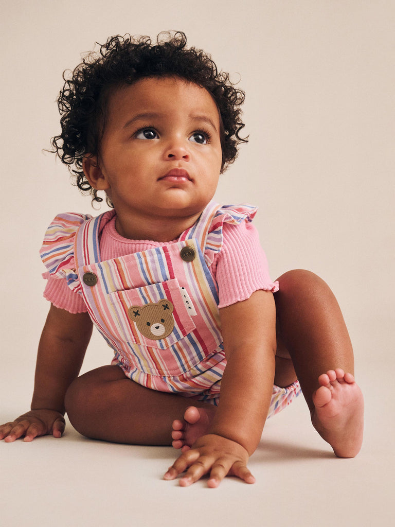Huxbaby Pink Rib Tee