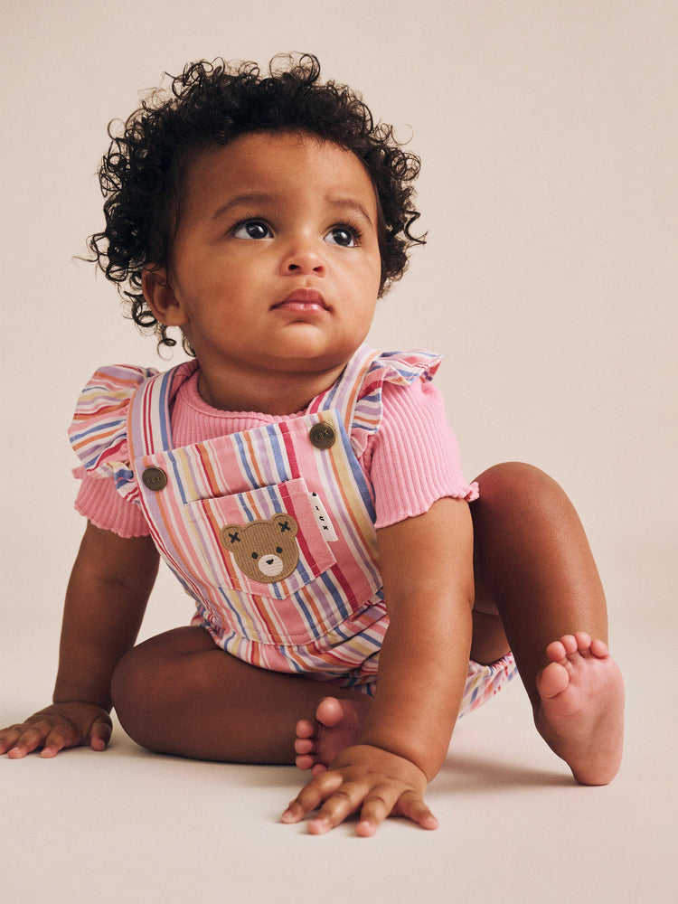 Huxbaby Pink Rib Tee