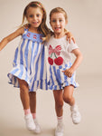 Huxbaby Seaside Cherry Stripe Frill Skort