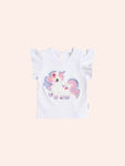 Huxbaby Tutti Frutti Unicorn Frill Tee
