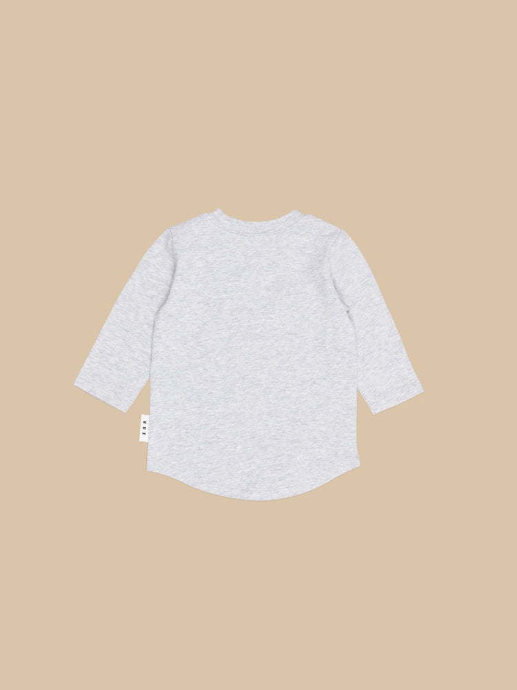 Huxbaby Grey Furry Huxbear Top (0-8Y)