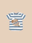 Huxbaby SAILOR PUP STRIPE T-SHIRT