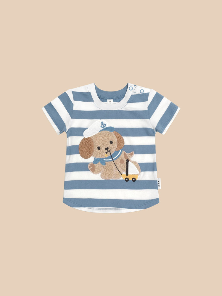 Huxbaby SAILOR PUP STRIPE T-SHIRT