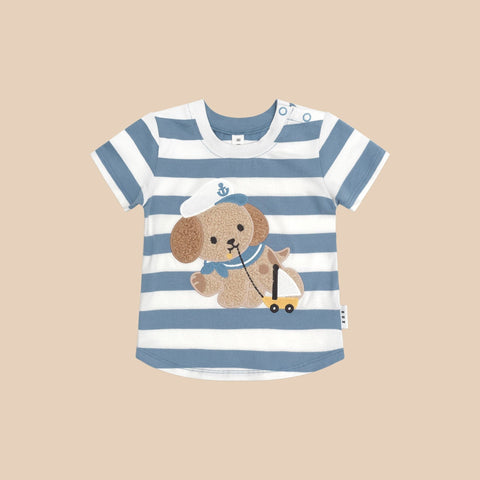 Huxbaby SAILOR PUP STRIPE T-SHIRT