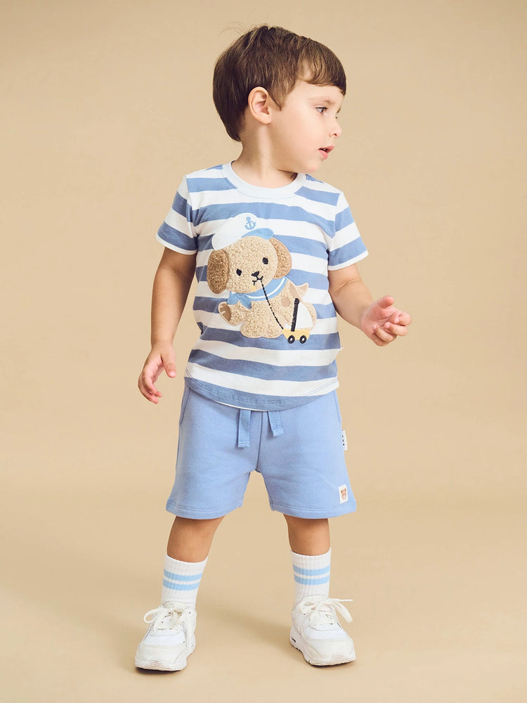 Huxbaby SAILOR PUP STRIPE T-SHIRT