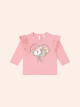 Huxbaby WHIMSICAL UNICORN FRILL TOP