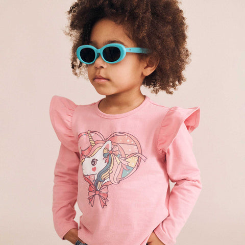 Huxbaby WHIMSICAL UNICORN FRILL TOP
